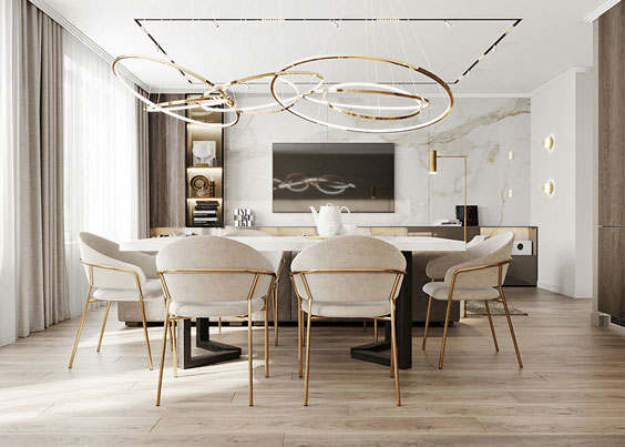 現(xiàn)代簡約別墅餐廳設(shè)計(jì)案例